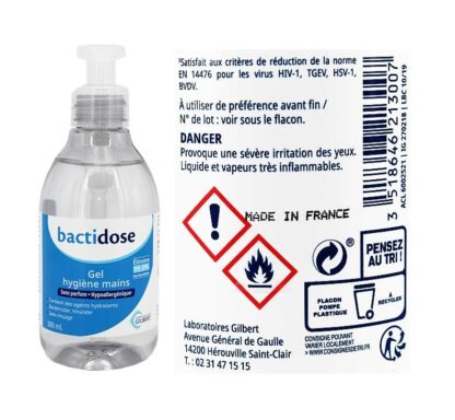 GEL HYDRO ALCOOLIQUE pompe 300ML