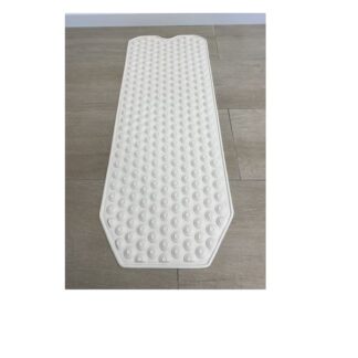 Tapis de bain antidérapant avec 200 ventouses 100 x 40 cm blanc   818053