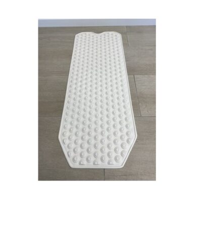 Tapis de bain antidérapant avec 200 ventouses 100 x 40 cm blanc   818053