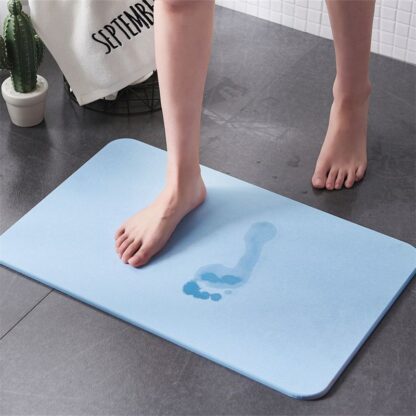Sortie de bain antidérapante en diatomite      817272.BLEU