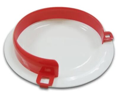REBORD D ASSIETTE INCURVÉ ROUGE 813073.R – Image 2