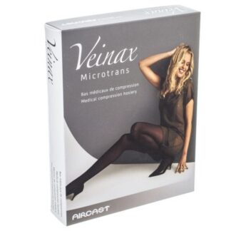 BAS CUISSE CL2 MICROTRANS classe 2 NOIR orthopédie L/T3 N 822R-BK3 VEINAX @