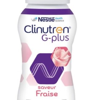 COMPLEMENT ALIMENTAIRE nestlé CLINUTREN G+ FRAISE A BOIRE SANS SUCRE X 4  7613035073180