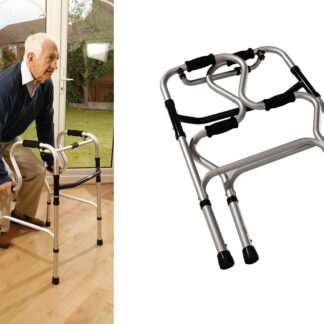 DEAMBULATEUR FIXE/CADRE DE MARCHE RELEVEUR PLIANT  826058