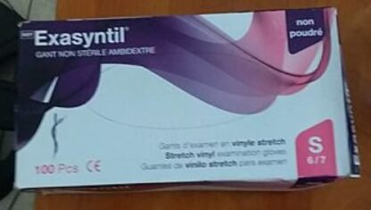 GANTS S/6-7 VINYLE NON POUDRE X100   447103  EXASYNTIL