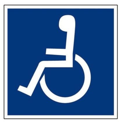 Plaque handicapé rigide