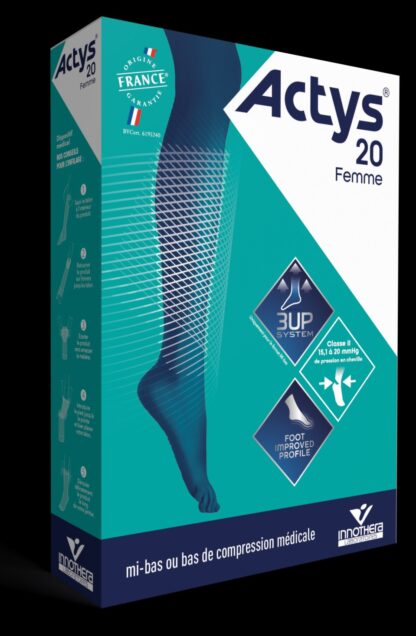 CHAUSSETTES CL2 ACTYS FEMME orthopédie T2 NORMAL BEIGE PIED OUVERT 3664540012885