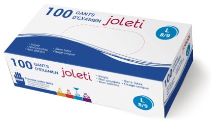 GANTS D EXAMEN L/T3 8/9 VINYLE NON POUDRE JOLETI X100 1101062221