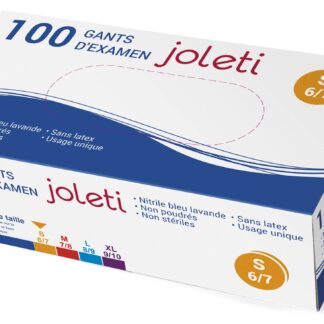 GANTS D EXAMEN S/T1 6/7 NITRILE JOLETI X100 1106001061
